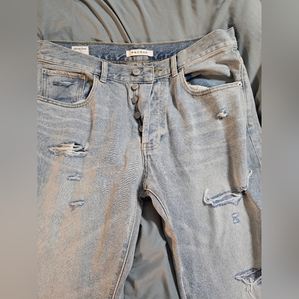 PacSun Light Blue Distressed Womens Jeans